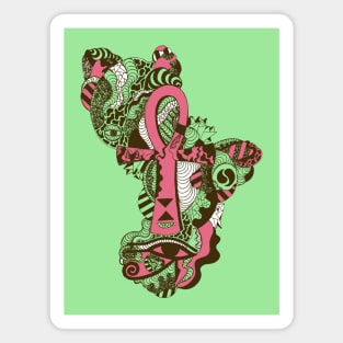 Pink Mint Horus Ankh Magnet